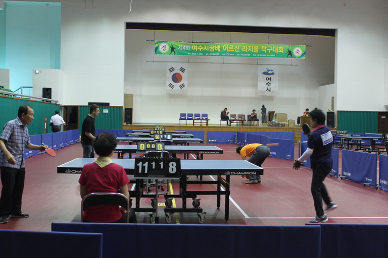 제4회 여수시장배 어르신 라지볼 탁구대회 참가